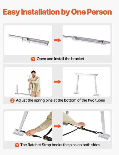 Rv Stabilizer Vevor Universal Bumper Stabilizer Rv Trailers Caravans Fifth Wheel Compact Foldable Design Easy Storage Adjustable Height 304.8 Mm To 711.2 Mm Reduces Rv Sway 2 Pieces