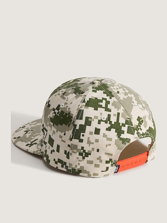 Vans Unisex Formula Snapback Hat Neutral Olive Green Marshmallow White Vn000qafgcy