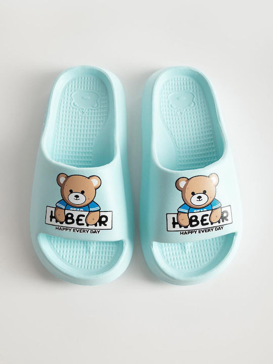 Kinder Flip-Flops Slides Hellblaue Pk26-151-4012-30-Siel