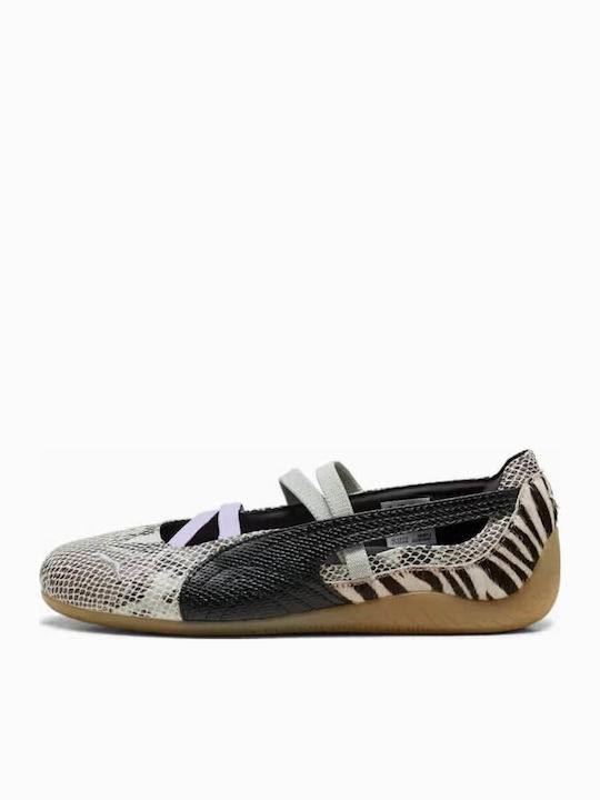 Speedcat Leather Women's Ballerina Shoes Sneaker-Style Animal Print Multicolour
