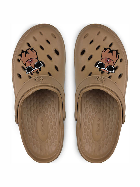 Boaonda Damen Holzschuhe Beigen Anatomisch