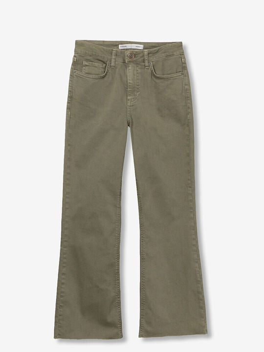 High Rise Women's Jean Pants Flared