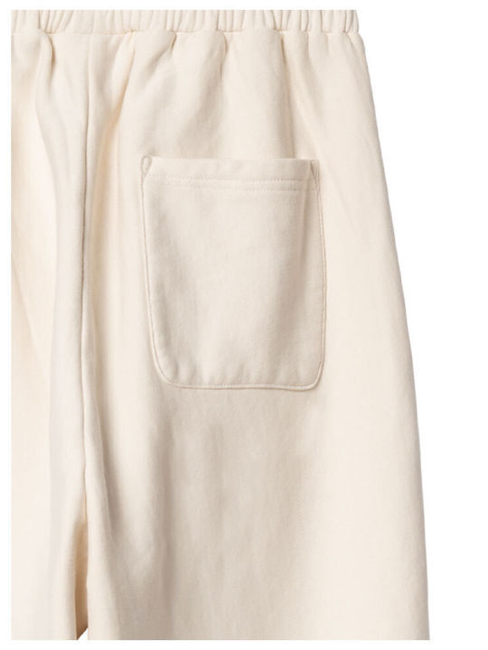 Beige Fleece Sweatpants