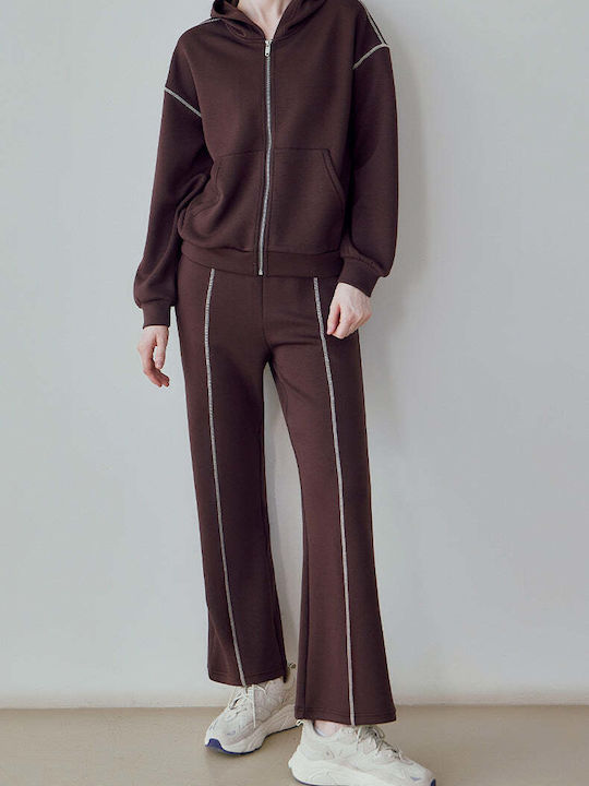 Brown Tracksuit Set