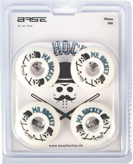 Roți Base Mr Hockey 71514 Albe