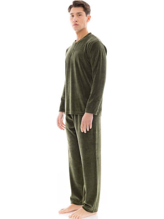 Ulisse Ulisse Herrenpyjama Baumwoll Pyjama Grau