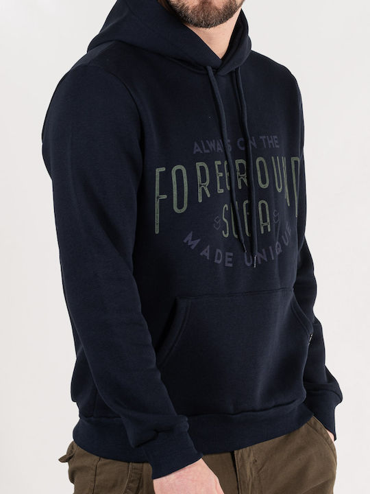 Sweatshirt mit Kapuze Marineblau