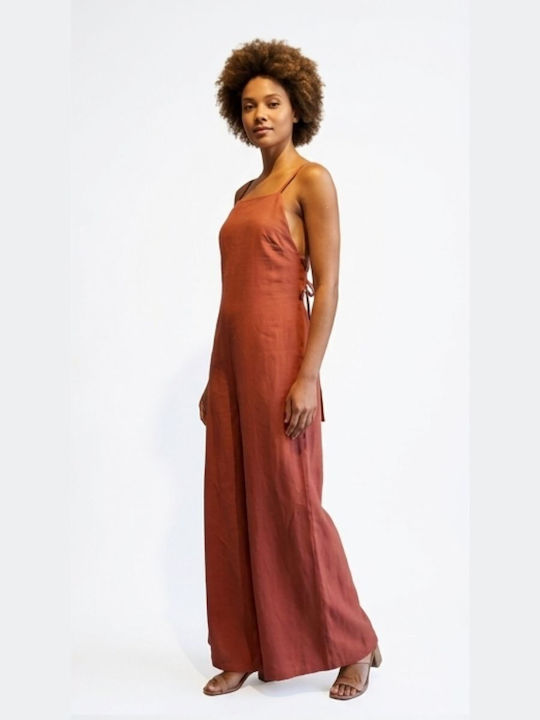 Women's Burgundy Jumpsuit