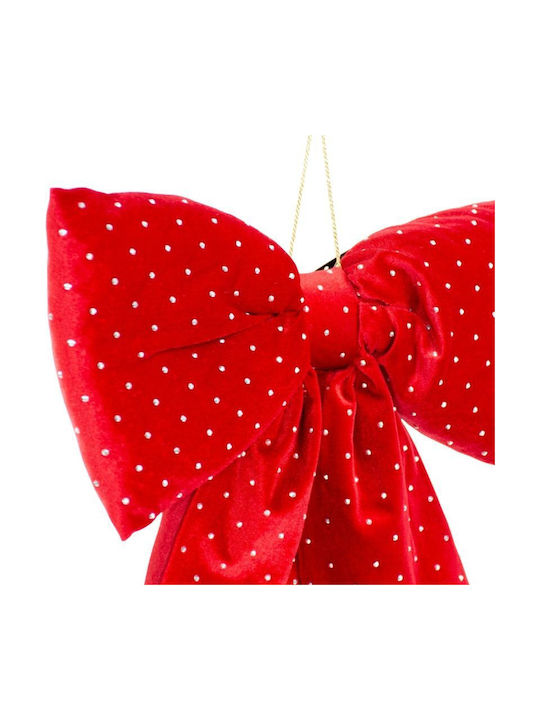 Red Decorative Bow 39x50cm Mica Red