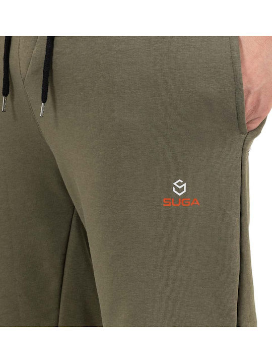 Herren-Sweatpants Jogginghose Khaki