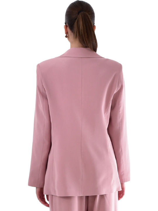 Aris Tsoubos Long Women's Blazer Pink