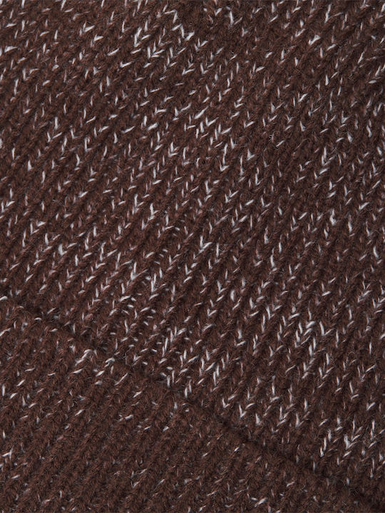 Beanie Ανδρικός Σκούφος Πλεκτός σε Καφέ χρώμα