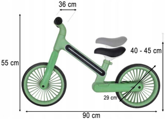 Bicicletă Fără Pedale Pentru Copii Verde
