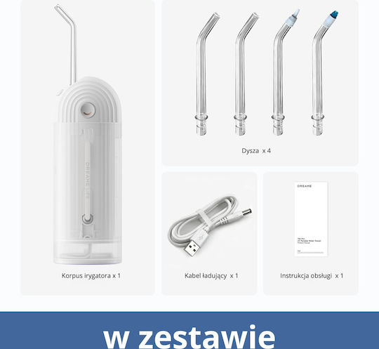 Dreame Water Flosser με Αισθητήρα Πίεσης Λευκό