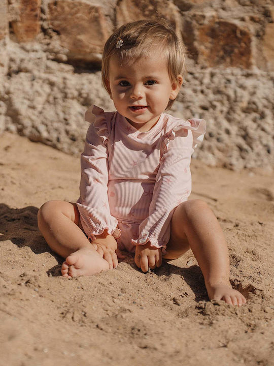 Little Dutch Παιδικό Μαγιό Ολόσωμο με Μακρύ Μανίκι Dreamy Seashells