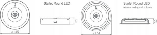 Intelight LED Emergency Light Exit with Battery Power Source