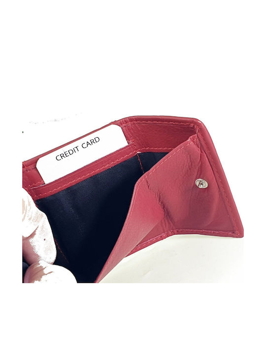 Кожен Мъжки Портфейл Пътнически с RFID Червен