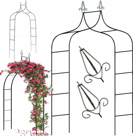 Garden Arch from Metal in Bronze Colour 135x38x245cm