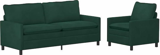 vidaXL Wohnzimmermöbel-Set 2-Sitzer & Sessel