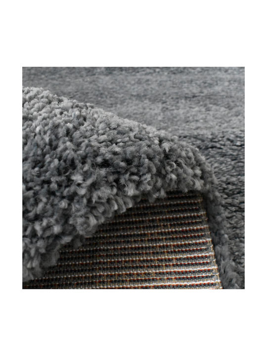 Rectangular Shaggy Grey-Blue Rug 120x170cm