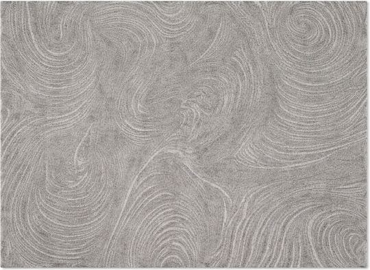 Soft Touch Rectangular Grey Rug 120x170cm