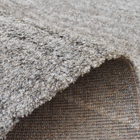 Soft Touch Rectangular Grey Rug 120x170cm