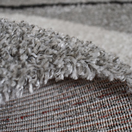 Shaggy Noelia Rug Rectangular Cream-Grey 120x170cm