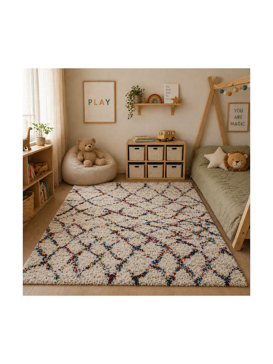 Shaggy Noelia 120x150cm Cream-multi Shaggy Noelia 120x150cm Cream-multi