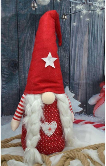Saska Garden Christmas Plastic Figure Beige Dwarf Height 65cm