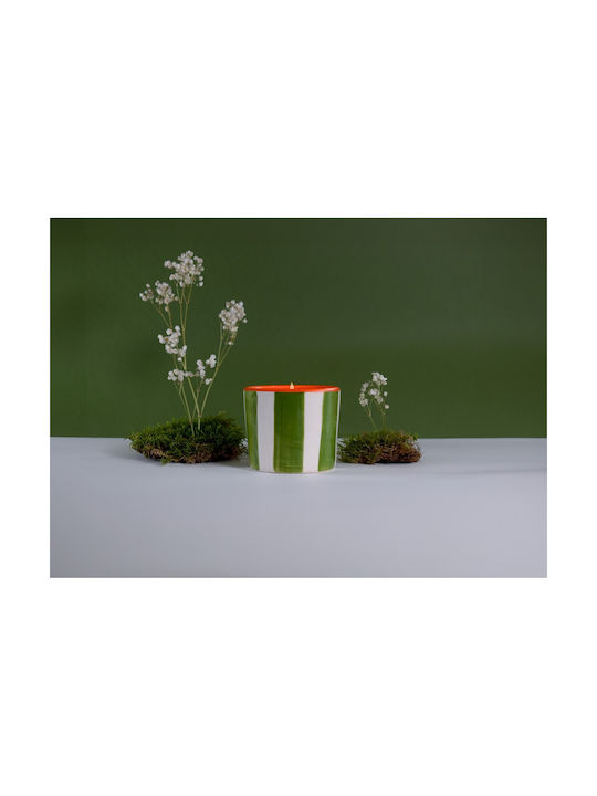 Champs Elysees Lumânare Aromatică Vegetală Dungată 320gr Borcan Olphactory Handmade