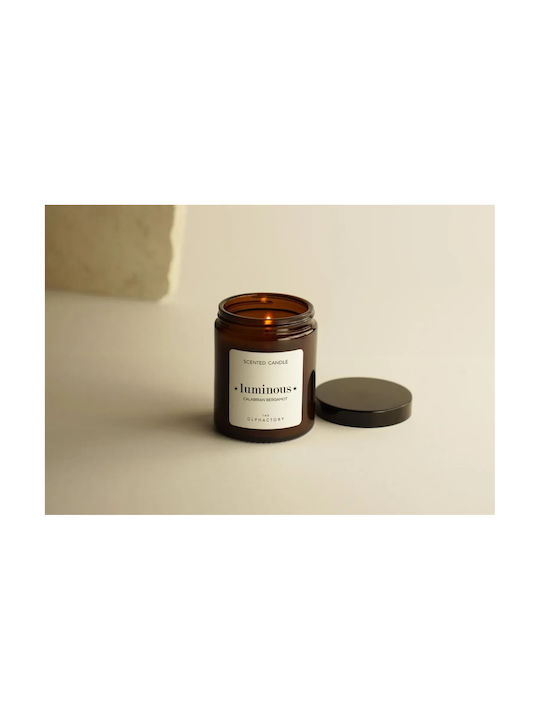 Calabrian Bergamot Herbal Aromatic Candle Lid 135gr Luminous Olphactory