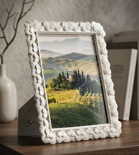 Glass Photo Frame With White Frame