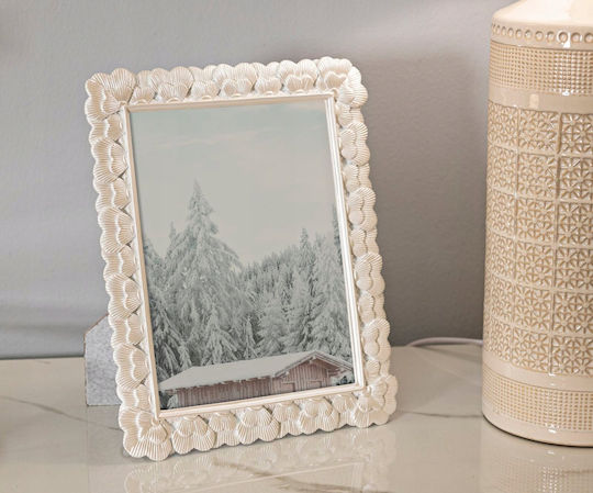 Glass Photo Frame With White Frame