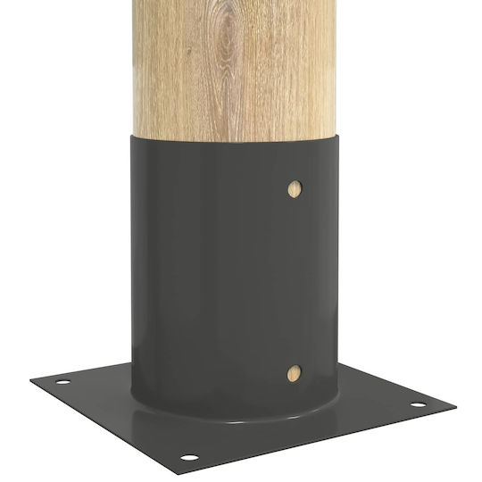vidaXL Post Support for Garden Fence Made of Metal 18x18x15cm 4 Pieces