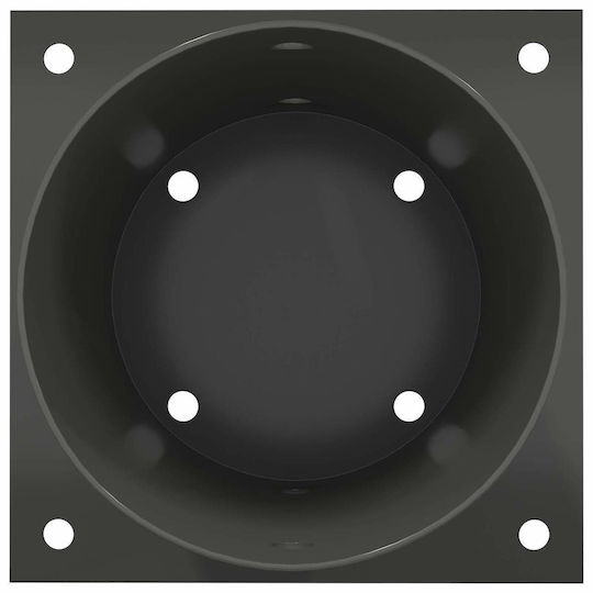 vidaXL Post Support for Garden Fence Made of Metal 18x18x15cm 12 Pieces