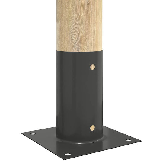 vidaXL Post Support for Garden Fence Made of Metal 15x15x15cm 12 Pieces