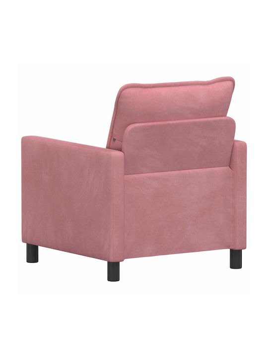 Sessel Samt Rosa 76x81x87,5cm