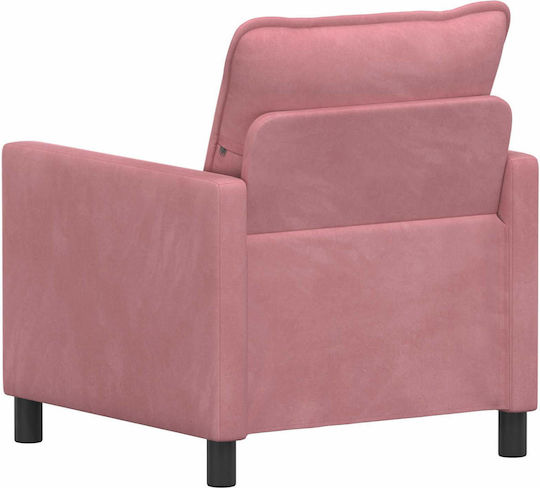 Polițronă Velur Roz 76x81x87.5cm