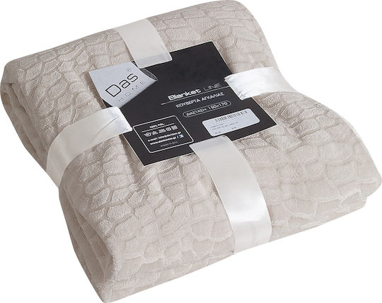 Das Home Fleece Blanket Single 150x170cm Ecru