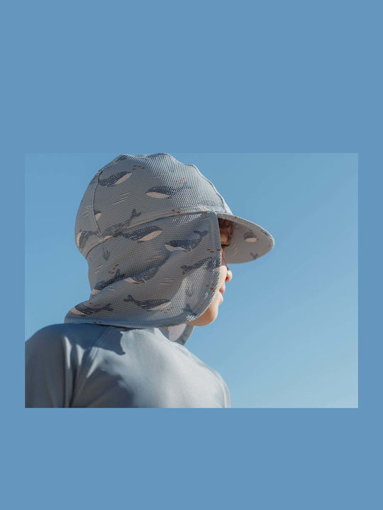 Little Dutch Kids' Hat Fabric Sunscreen Ocean Light Blue