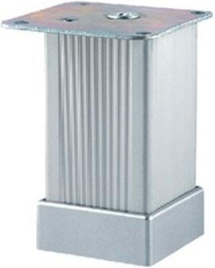 Picior Metalic de Mobilier 4x4x5cm Argintiu