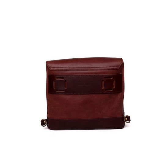 Trip Machine Motorrad-Seitenkoffer & Taschen Leder Messenger Bag Kirsche