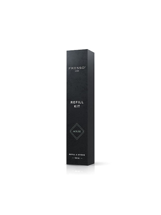 Fresso Molise 100 Ml Premium Home Refill Kit 6 Μαύρα Στικ Fiberglass Αρωματικά Χώρου Reed Diffusor 1 Stück