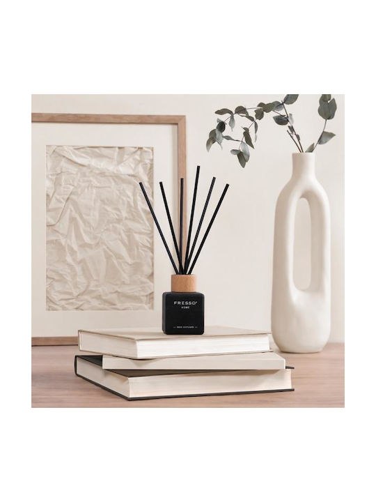 Fresso Raumdüfte Stäbchen Molise 100 Ml Premium Zuhause Reed Diffusor Flowscent Schwarzes Glasflasche Schwarze Stäbchen Fiberglass 1 Stück