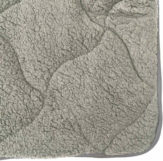 vidaXL Fleece Blanket Sofa 135x200cm Light Gray