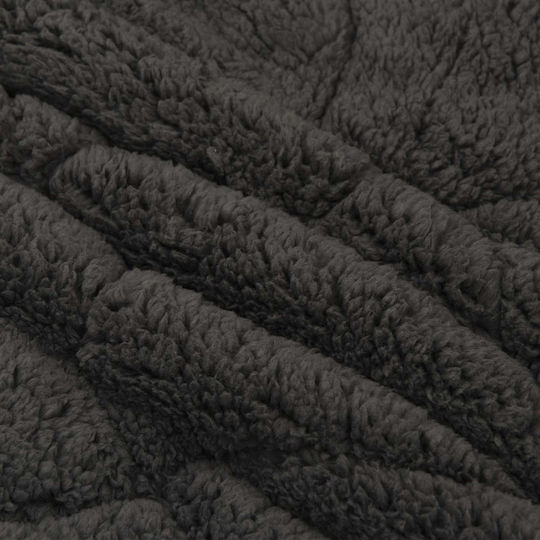 vidaXL Fleece-Decke Doppel 200x240cm Anthrazit
