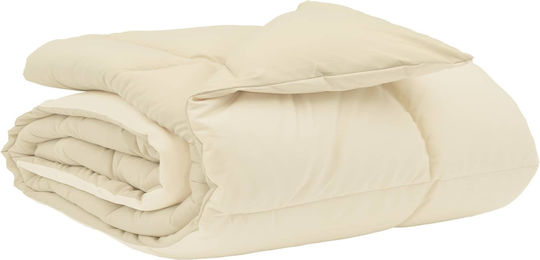 vidaXL Samtige Übergröße Decke 240x260cm Crem