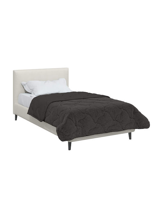 vidaXL Κουβέρτα Fleece Καναπέ 140x220εκ. Ανθρακί