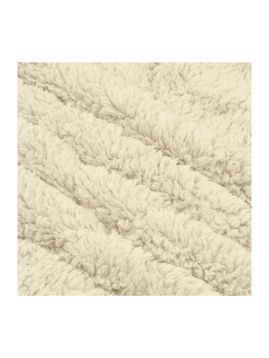 vidaXL Pătură Fleece Dublă 200x240 cm Crem