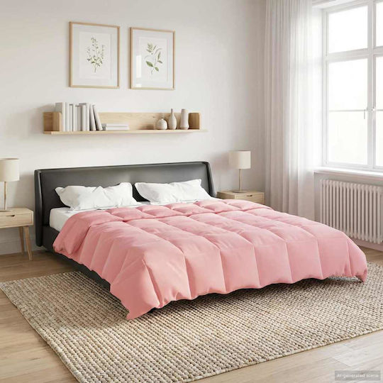 vidaXL Pătură Catifea Dublă 200x200cm Roz